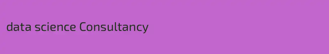 data science Consultancy